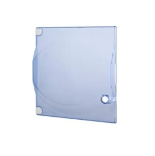 Porte transparente fumée — cache-bornes PCD-N — 1 rangée × 8 modules — IP40 — image 1