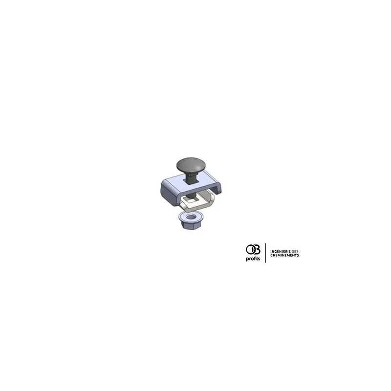Kit de clames pour chemin de câbles fil — OB20 + OB30 — boulon TRCC 6×20 — image 1