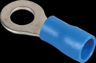 Cosse à œil isolée bleue — Ø vis 4 mm — 1,5 à 2,5 mm² — boîte de 50 — image 1