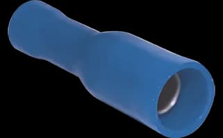 Cosse ronde femelle pré-isolée Ø5 mm — boîte de 50 — bleue — image 1