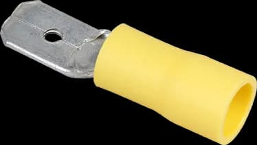 Cosse plate mâle isolée — languette 6 mm — 4-6 mm² — jaune — boîte 50 — image 1