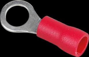 Cosse à œil isolée rouge — M4 — 0,5 à 1,5 mm² — boîte de 50 — image 1