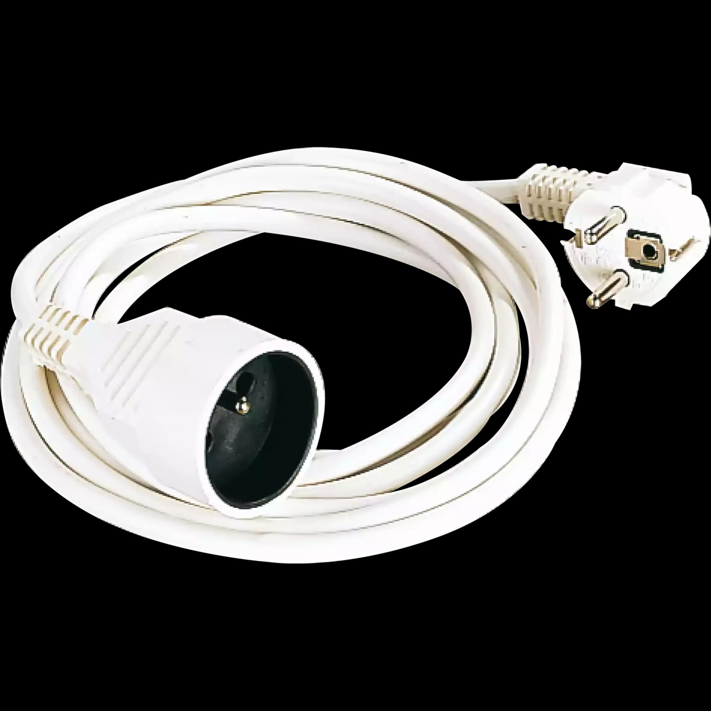 Prolongateur 2P+T 16 A — 5 m — 3G1,5 mm² — blanc — image 1