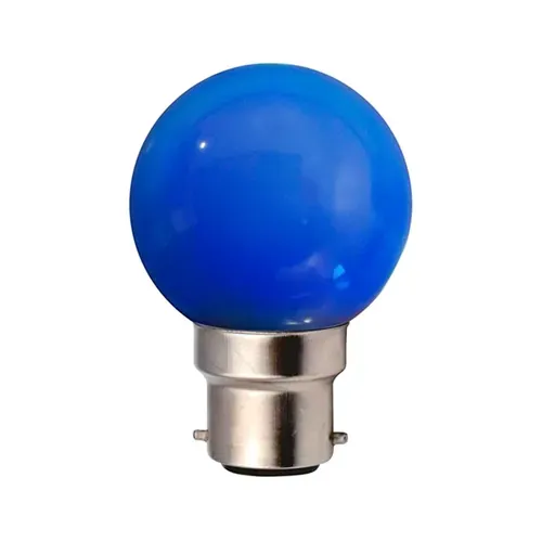 Ampoule LED sphérique — bleue — 2 W — B22 — image 1