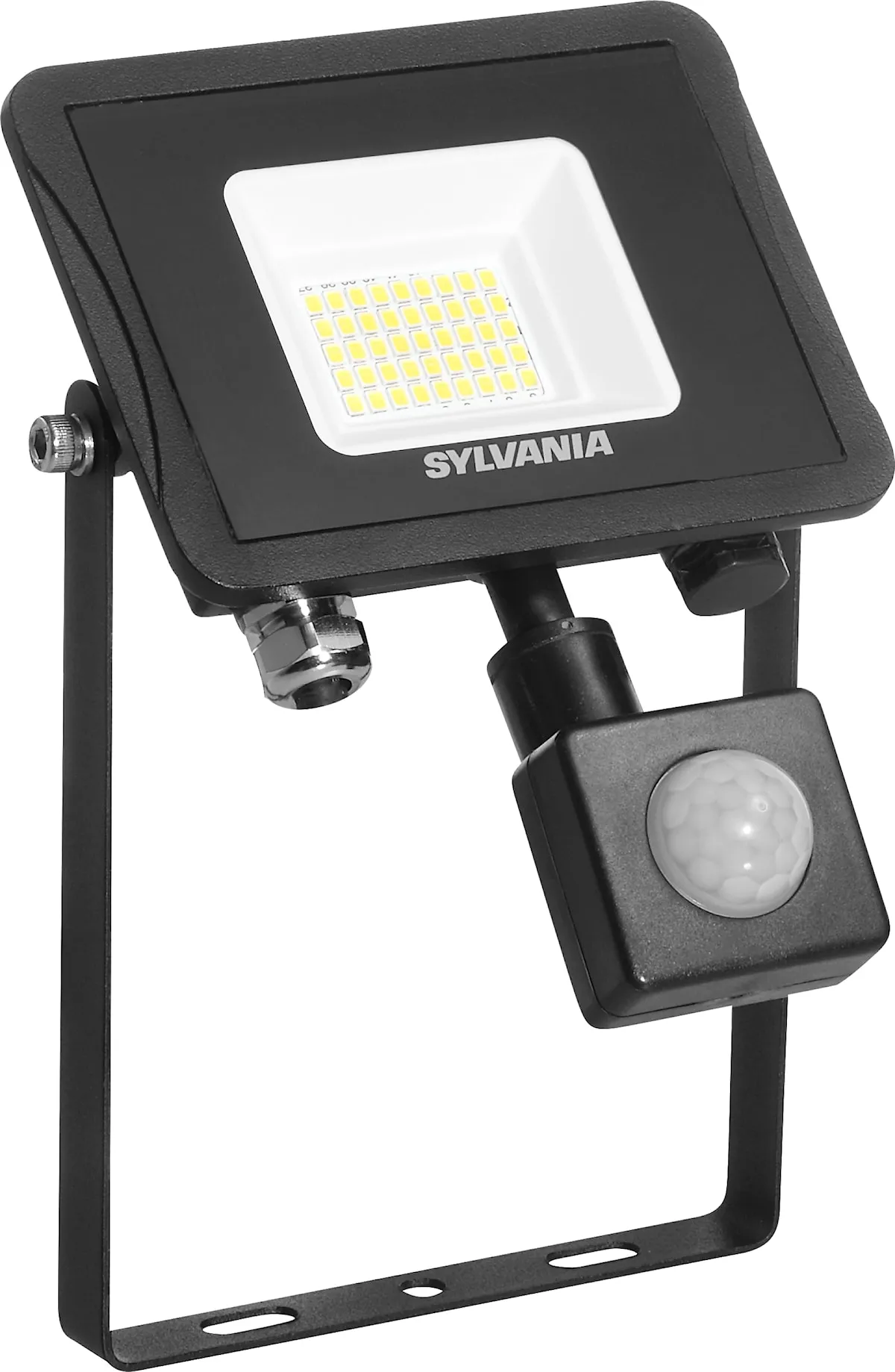 Projecteur extérieur LED Flood Flat — 28 W — 3000 lm — 4000 K — IP54 — détecteur PIR — image 1