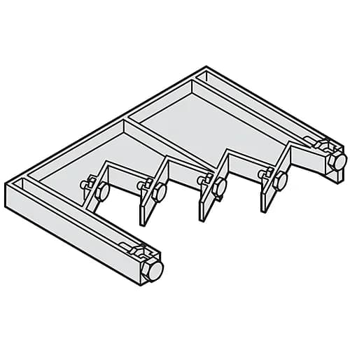 Supports de jeu de barres en escalier — 630 A — lot de 2 — ArTu L — image 1