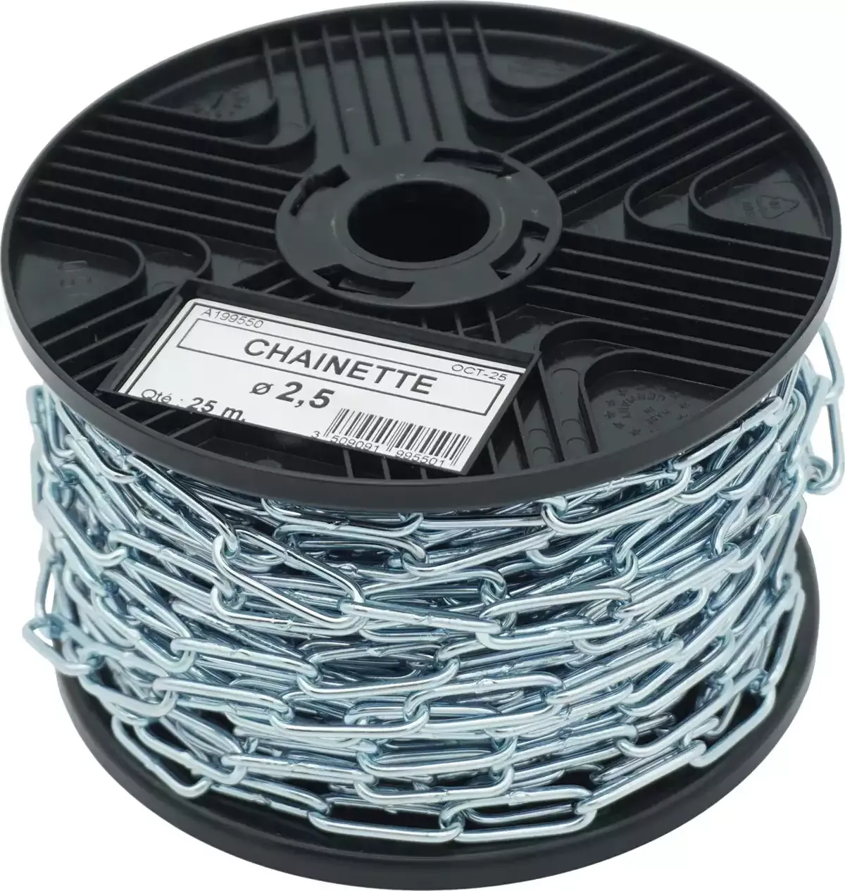 Chaînette acier — Ø 2,5 mm — boîte de 25 m — image 1
