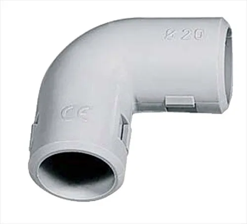 Coude 90° inspectable — IP40 — Ø20 mm — tube rigide