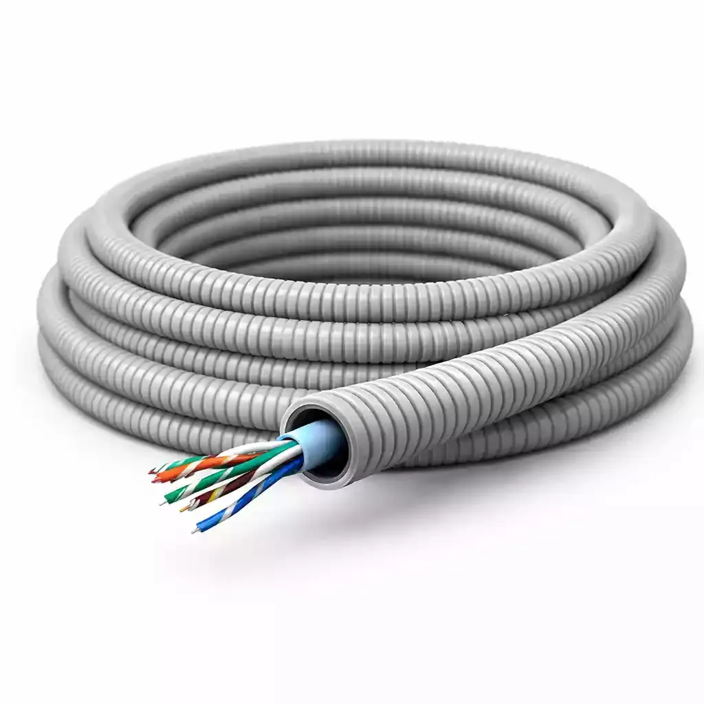 Gaine préfilée ICTA Ø20 — câble Cat6 F/UTP — 4 paires
