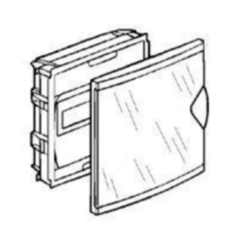 Coffret mini encastré Nedbox — 1 rangée × 8 modules (6+2) — IP40/IK07