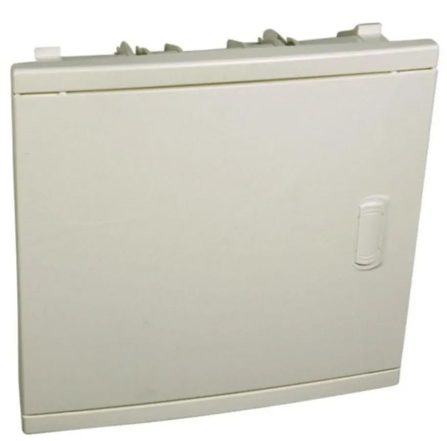 Coffret encastré — 1 rangée × 12+2 modules — porte galbée blanche — IP40 IK07