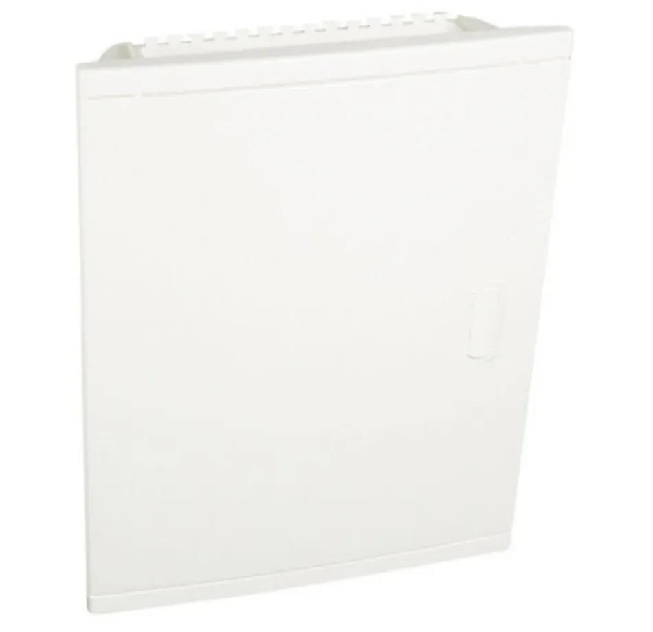 Coffret encastré — 2 rangées × 12 modules + 4 découpables — porte blanche — IP40 IK07
