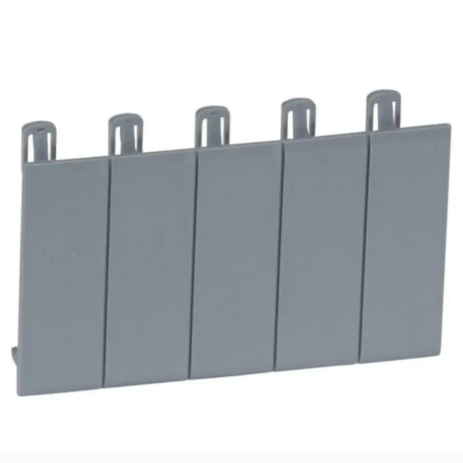 Obturateur sécable Plexo³ — 5 modules — gris foncé L746A — IP30/IK05 — image 1