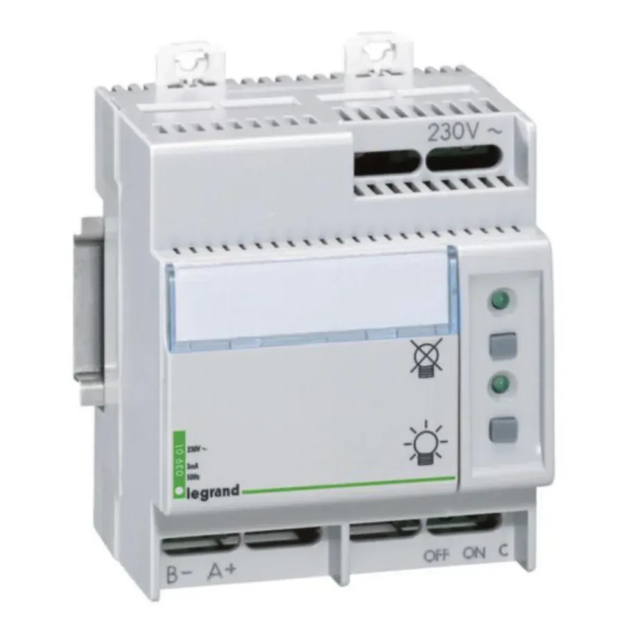Télécommande standard BAES/BAAS — non polarisée — 600 blocs — rail DIN — 4 modules — image 1