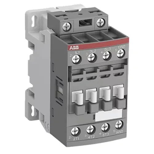 Contacteur tripolaire ABB AF09Z-30-01-21 — 3P 3NO + 1NF — bobine 24-60 V AC / 20-60 V DC — IP20 — image 1