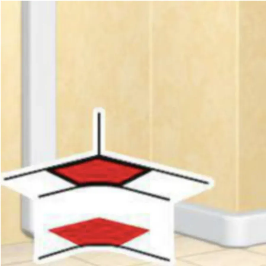 Angle intérieur — pour goulotte DLP 50×80 / 50×105 — blanc — image 1