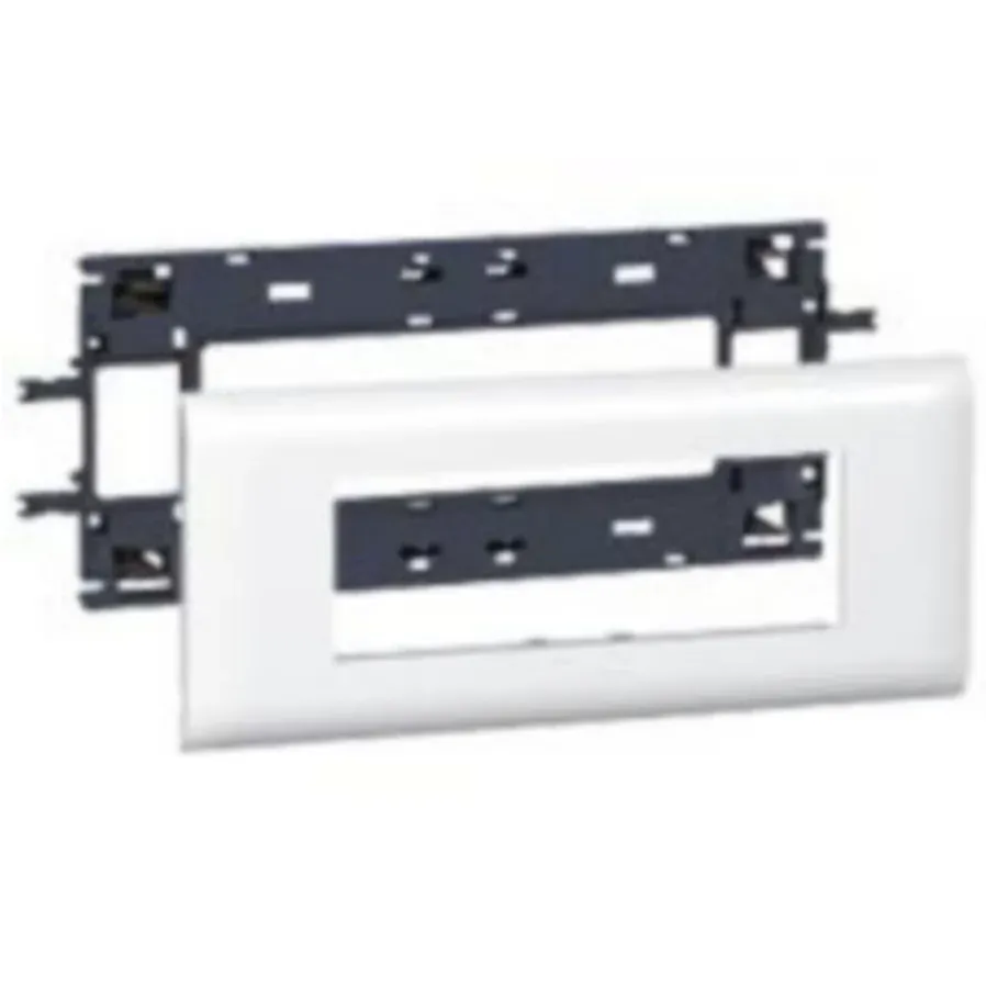 Support Mosaic — 1 rangée × 6 modules — goulotte DLP couvercle 85 mm — image 1