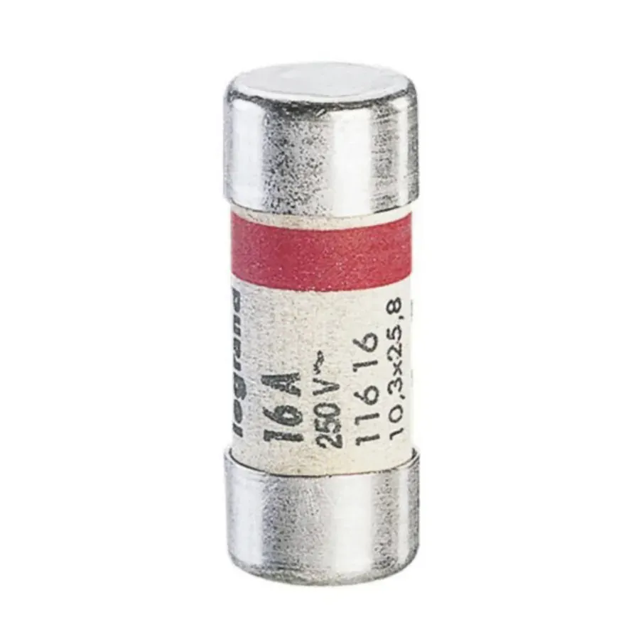 Cartouche cylindrique domestique 10,3×25,8 mm — 16 A — sans voyant — boîte de 10 — image 1