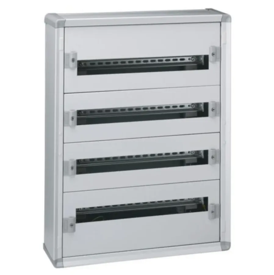 Coffret de distribution métal XL³160 — 4 rangées × 96 modules — 750×575×147 mm — image 1
