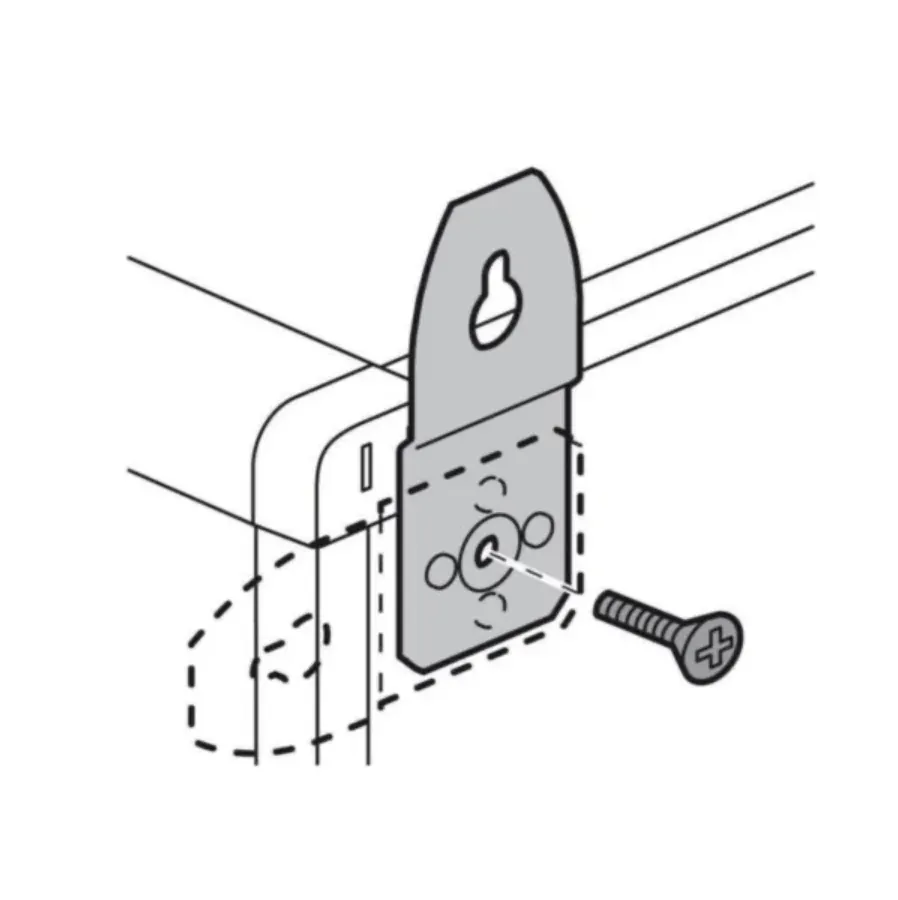 Pattes de fixation murale — XL³ 160/400/800 — métal (lot de 4) — image 1