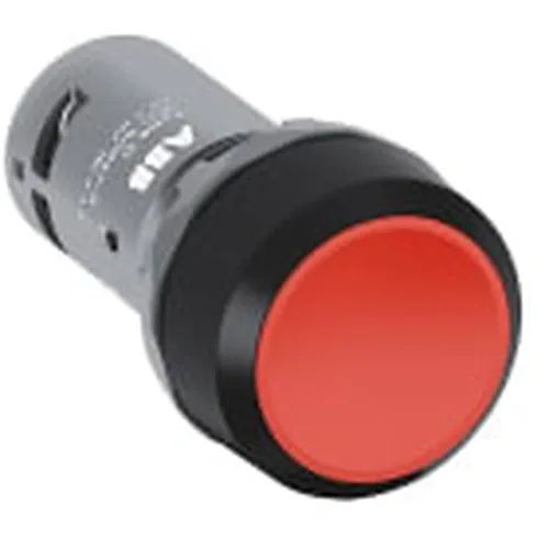 Bouton-poussoir d'impulsion affleurant CP1 — rouge — 1 NC — Ø 22 mm — image 1