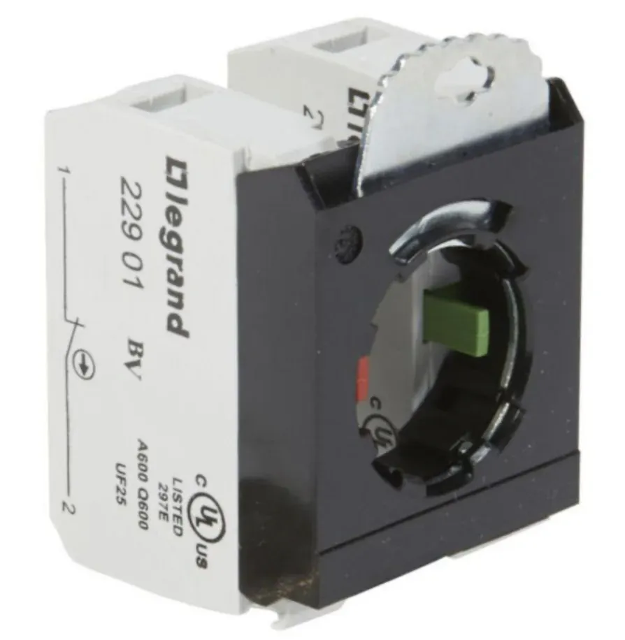 Sous-ensemble NO + NF à vis — étrier 3 postes Ø22 OSMOZ — image 1