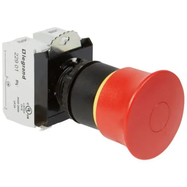 Arrêt d'urgence poussé/tiré Ø40 — complet Ø22 — IP69 — image 1