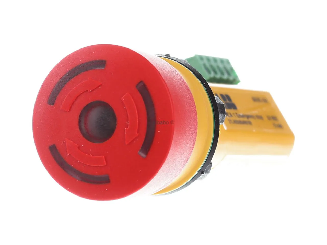 Bouton d'arrêt d'urgence compact — Ø 40 mm — déverrouillage par traction — 2 NF — image 1