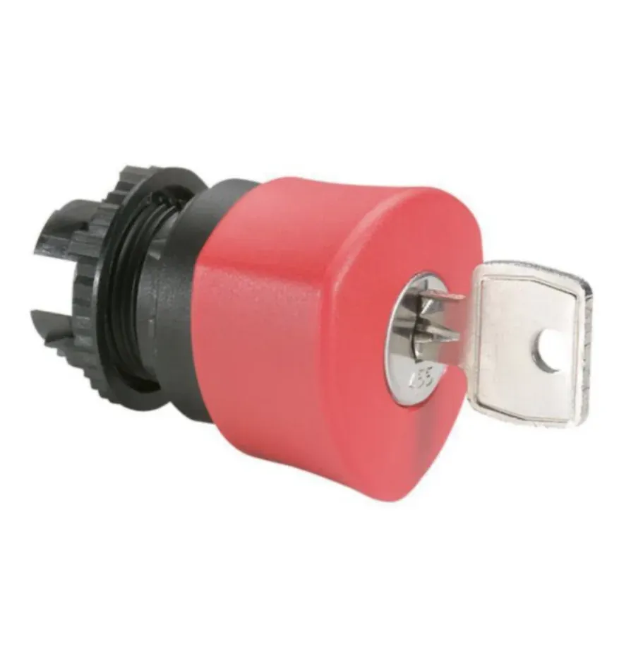 Tête de coupure d'urgence Ø40 à clé n°455 — IP69 — rouge — Ø22 — image 1