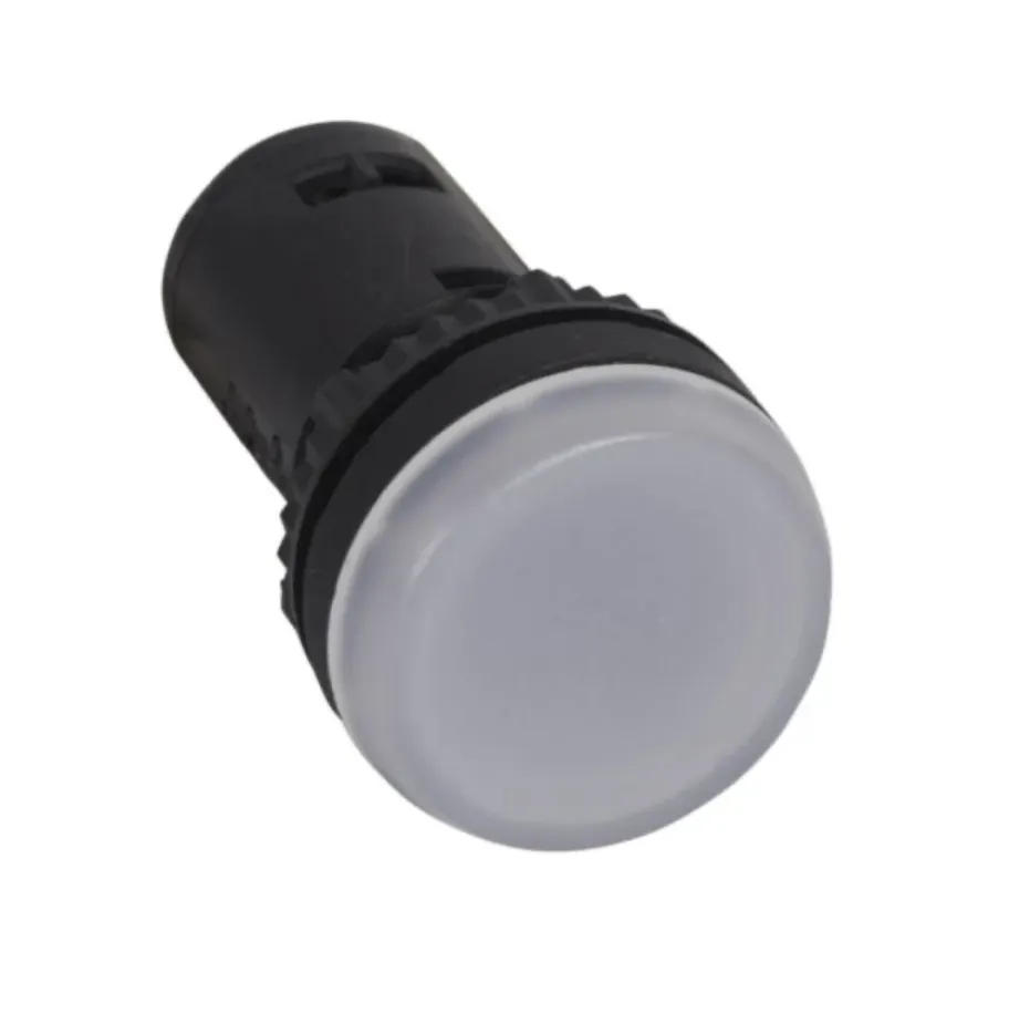 Voyant LED monobloc blanc — 230 V — IP69 — Ø22 — image 1