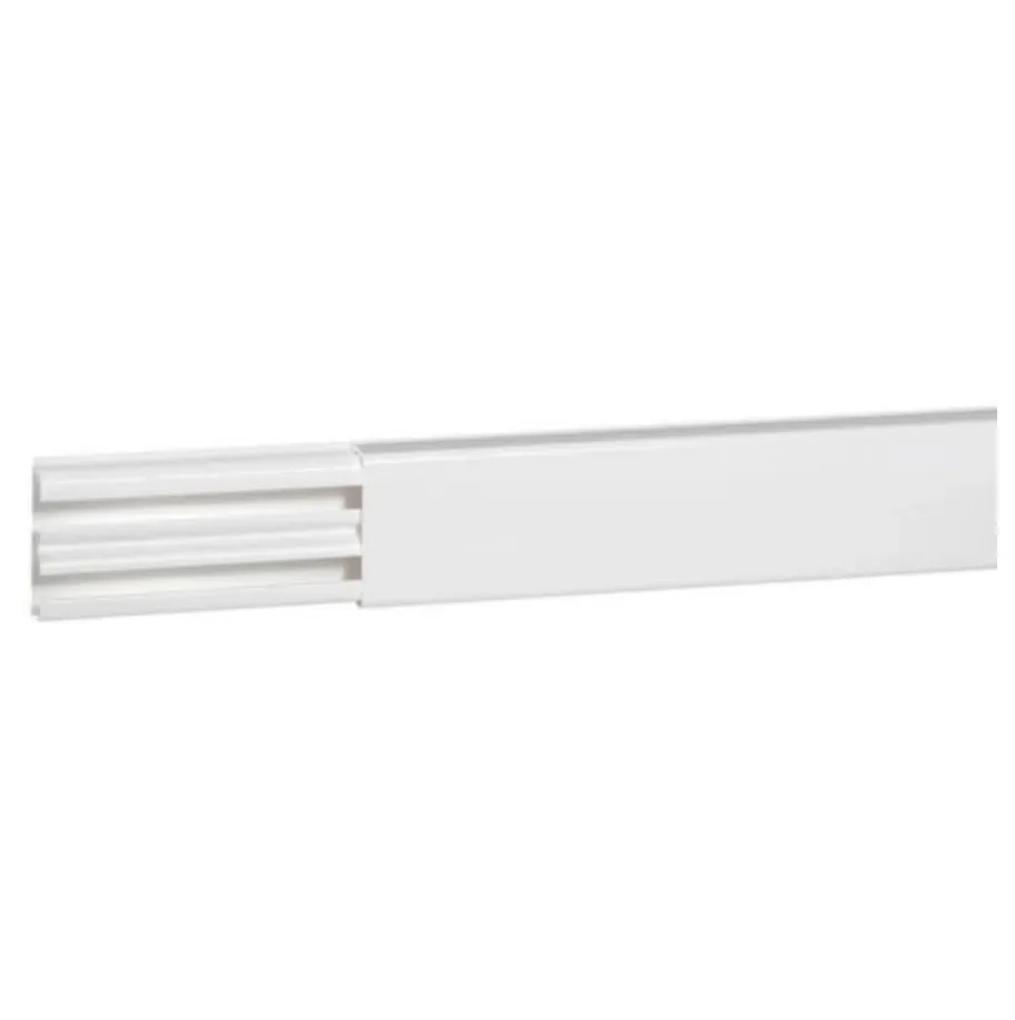 Moulure DLPplus 32×12,5 mm — 2 compartiments — 2,1 m — blanc