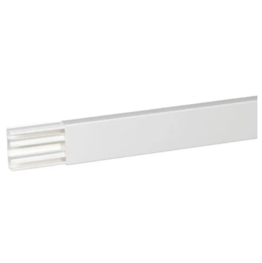 Moulure DLPplus 60×20 mm — 3 compartiments — L 2,1 m — blanc — image 1