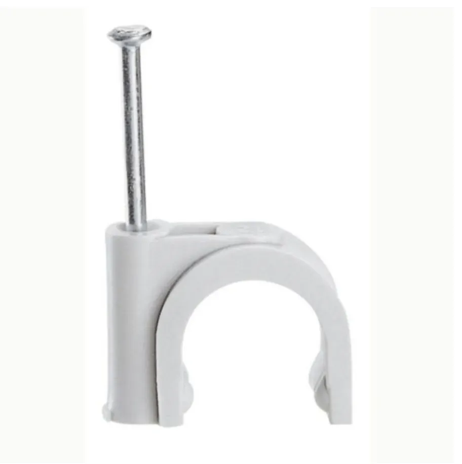 Attaches Fixfor pour câble rond Ø6 mm — grises RAL7035 — boîte de 100 — image 1