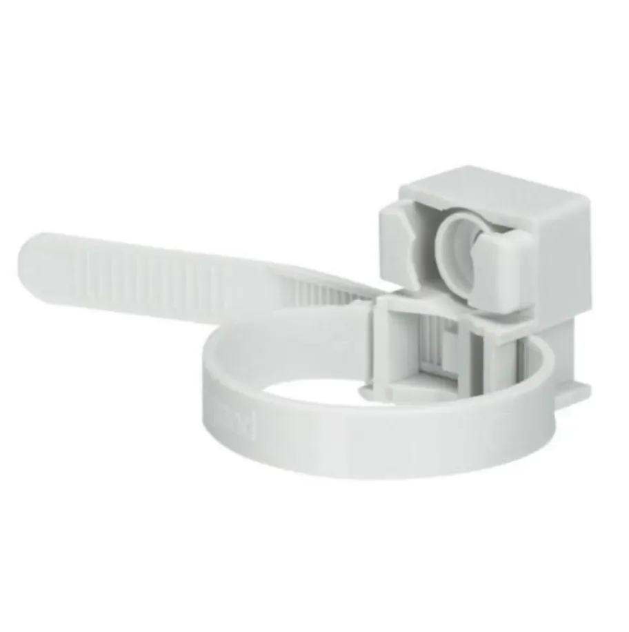 Colliers à embase denture extérieure — IRL Ø16–Ø32 ou câble Ø13–Ø38 — gris RAL7035 — B100 — image 1