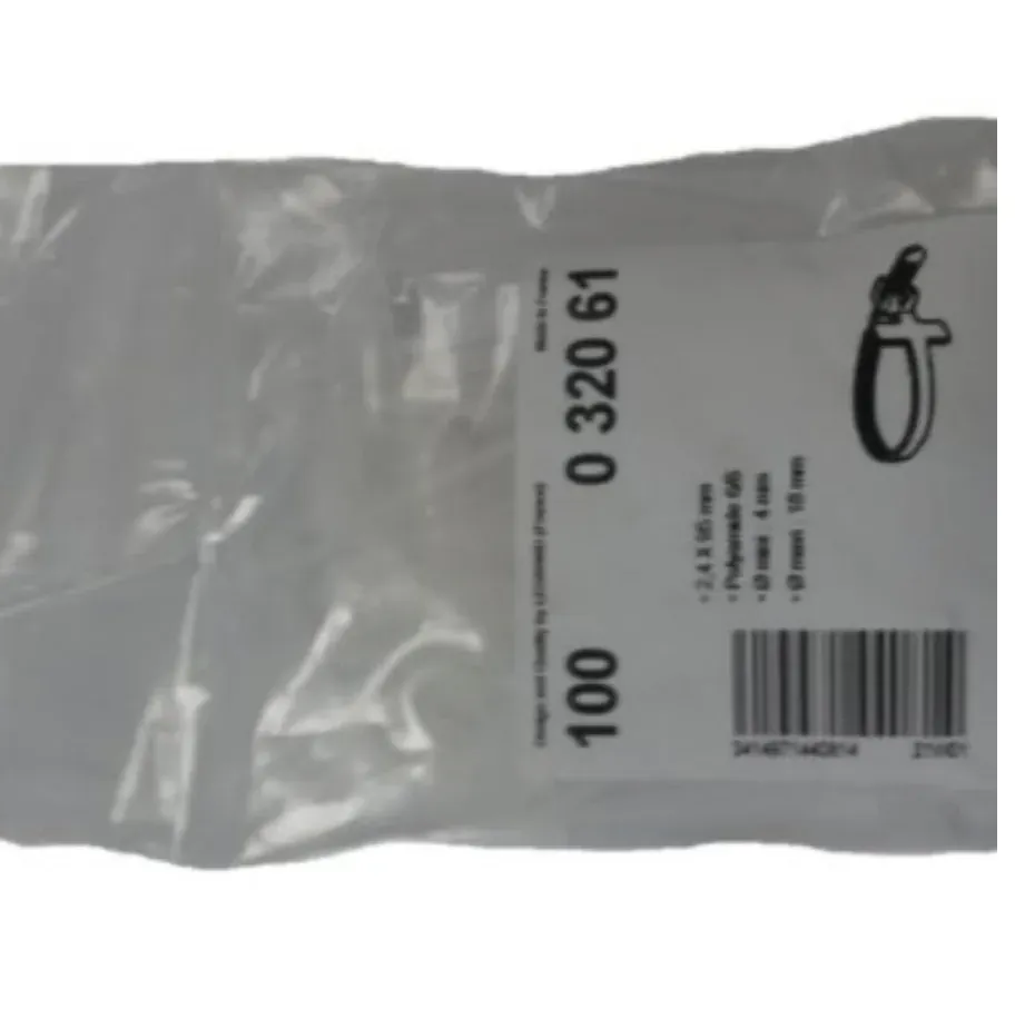 Colliers Colring 2,4×95 mm incolores avec zone d’identification — boîte de 100 — image 1