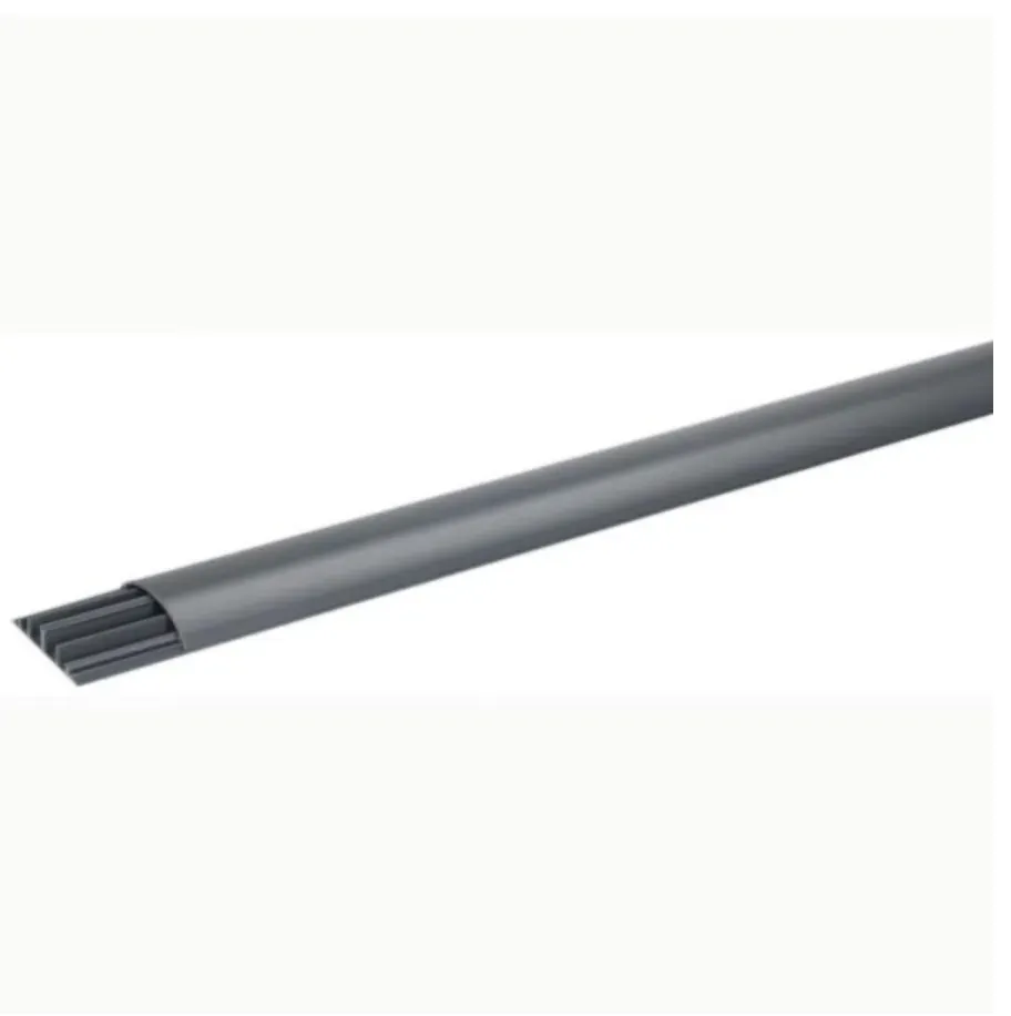 Passage de plancher 92×20 mm — 4 compartiments — 2 m — gris anthracite RAL7016