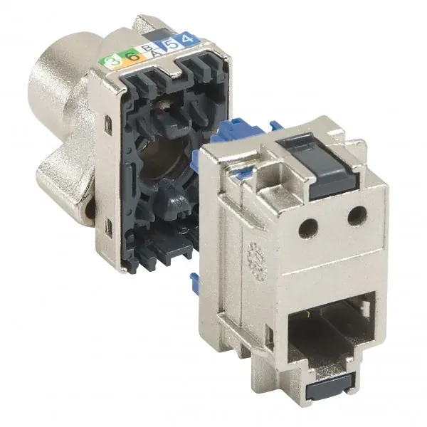Bloc 6 connecteurs RJ45 Cat.6 STP — panneau LCS² — image 1