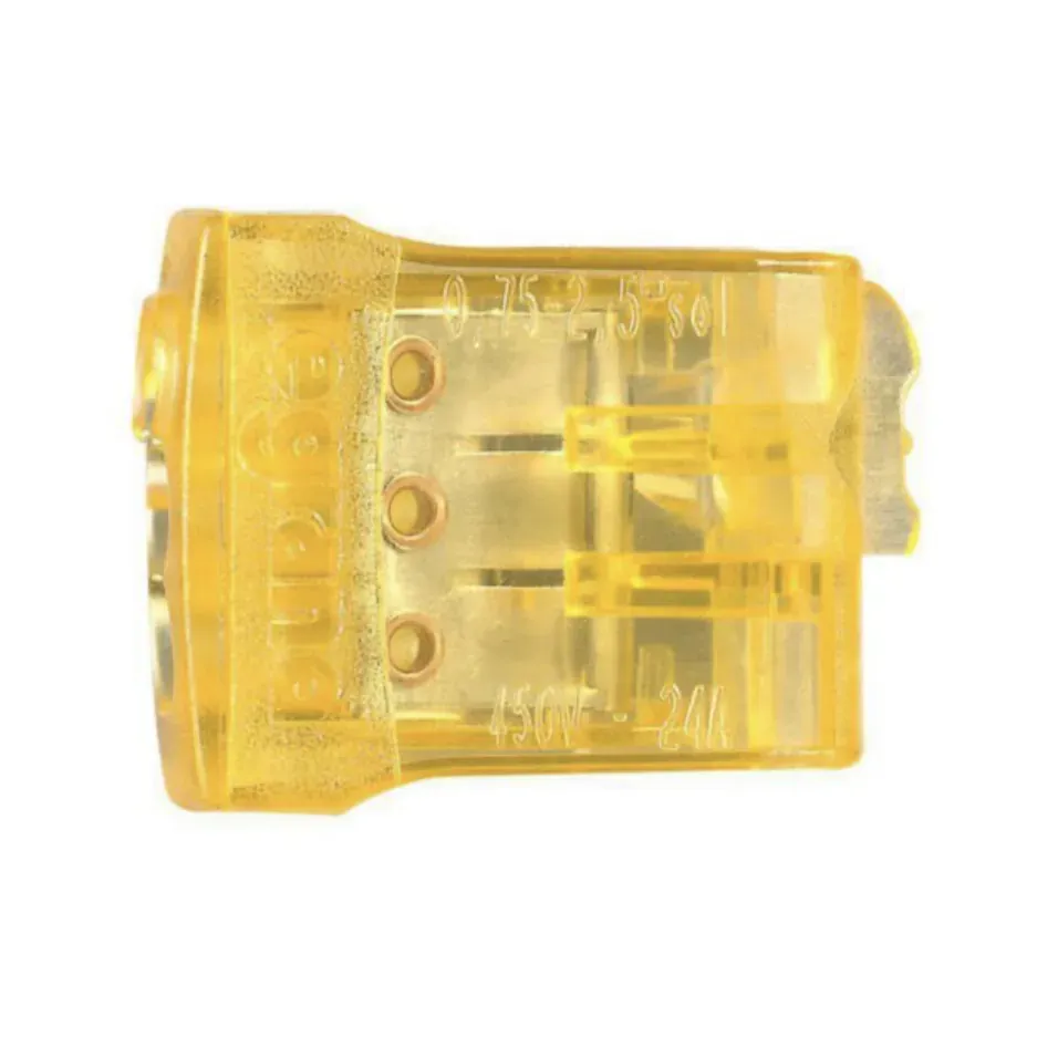 Borne de connexion AUTO 3 conducteurs — orange — boîte de 100 — image 1