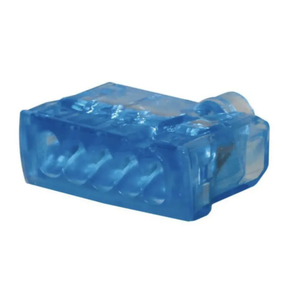 Borne de connexion AUTO 5 conducteurs — bleue — boîte de 100 — image 1