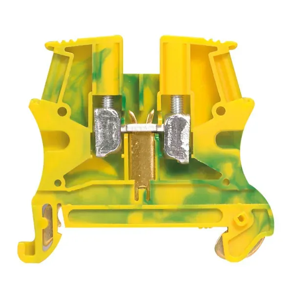 Bloc de jonction PE à vis Viking 3 — 4 mm² — pas 6 mm — vert/jaune — image 1
