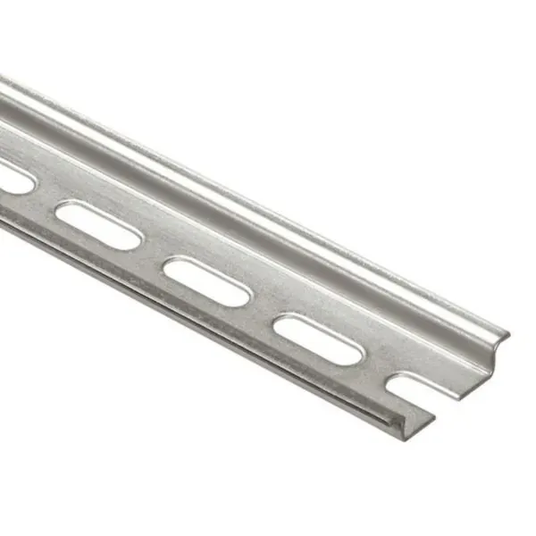Rail DIN symétrique à recouper — profondeur 7,5 mm — 2 m — image 1