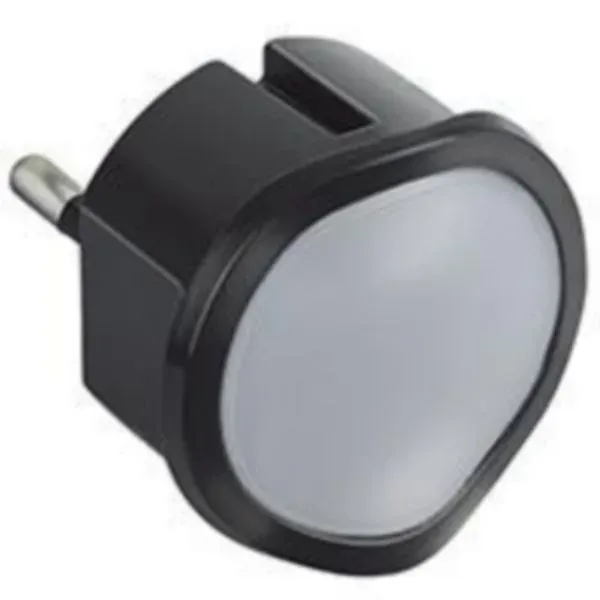 Veilleuse crépusculaire LED — fiche 2P 10 A — noir — image 1