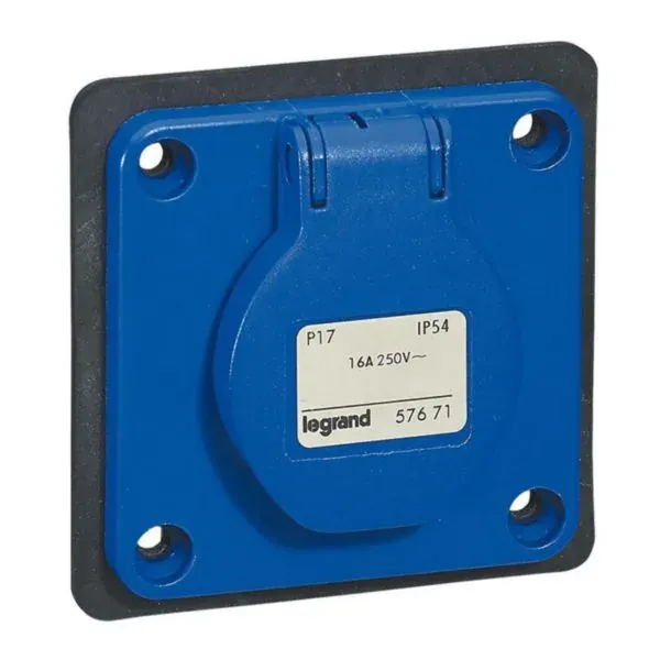 Socle de tableau 2P+T 16 A — 250 V — IP54 — P17 — image 1