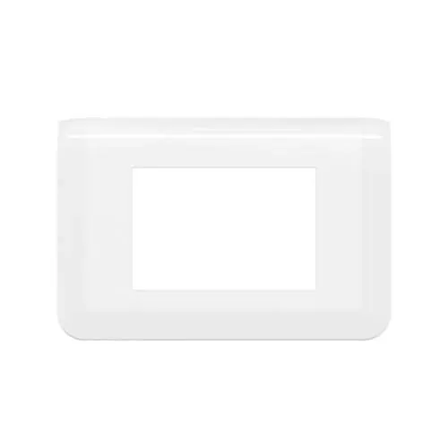 Plaque de finition Mosaic — 1 rangée × 3 modules — blanc — image 1