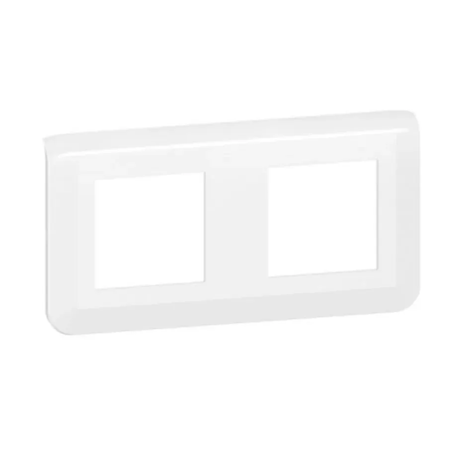 Plaque de finition horizontale Mosaic — 2×2 modules — blanc