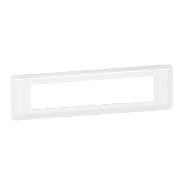 Plaque de finition Mosaic — 1 rangée × 10 modules — blanc