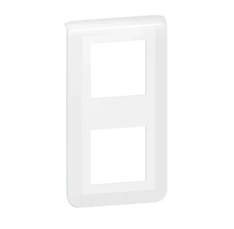 Plaque de finition Mosaic — 2 rangées × 2 modules — blanc — image 1