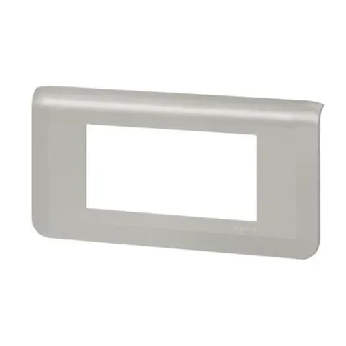 Plaque de finition — 1 rangée × 4 modules — aluminium — image 1