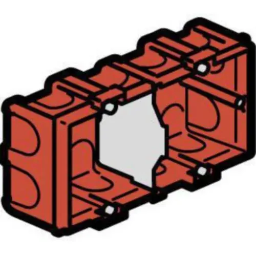 Boîte maçonnerie 2 postes — 145×71×40 mm — IP20/IK04