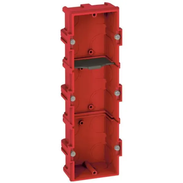 Boîte maçonnerie 3 postes — 216×71×40 mm — IP20/IK04